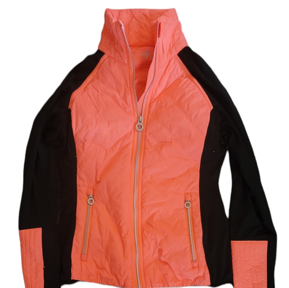 Calvin Klein zip up puffer jacket w/pockets